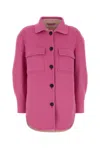 Aftercoat Wool Blend Coat In Pink