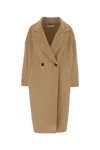 Aftercoat Camel Wool Blend Coat In Brown