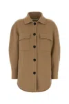 Aftercoat Wool-cashmere Blend Jacket In Brown