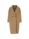 Aftercoat Camel Wool Blend Coat In Brown