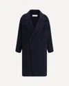 Aftercoat Dropped-shoulders Button Coat In Blue