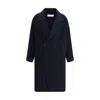 Aftercoat Dropped-shoulders Button Coat In Blue