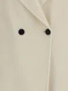 Aftercoat Double-breasted Wool Blend Coat In Cream