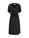 Aftercoat Long Jersey Dress In Black