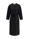 Aftercoat Knotted Long Coat In Ner0