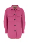 Aftercoat Wool Blend Coat In Pink