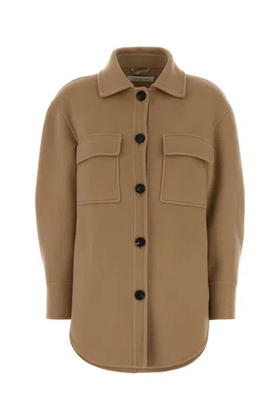 Aftercoat Wool-cashmere Blend Jacket In Beige O Tan