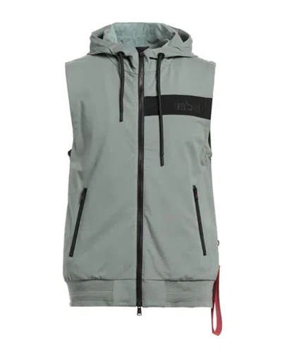 Afterlabel Man Jacket Sage Green Size M Viscose, Polyamide, Elastane