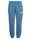 Afterlabel Man Pants Azure Size S Cotton In Blue