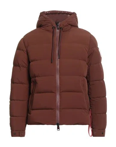 Afterlabel Man Puffer Brown Size L Polyamide, Elastane