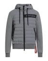 Afterlabel Man Puffer Grey Size L Cotton, Polyamide In Gray