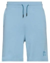 Afterlabel Man Shorts & Bermuda Shorts Light Blue Size Xl Cotton
