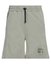 Afterlabel Man Shorts & Bermuda Shorts Sage Green Size Xl Cotton