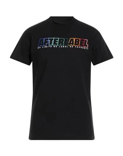 Afterlabel After/label Man T-shirt Black Size L Cotton
