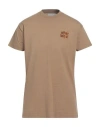 Afterlabel Man T-shirt Camel Size Xxl Cotton In Beige