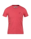 Afterlabel Man T-shirt Coral Size S Cotton In Red