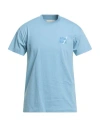 Afterlabel Man T-shirt Light Blue Size L Cotton