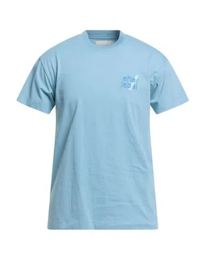 Afterlabel Man T-shirt Light Blue Size L Cotton