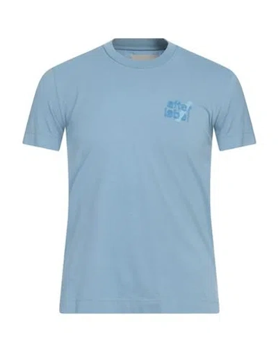 AFTERLABEL AFTERLABEL MAN T-SHIRT SKY BLUE SIZE XXL COTTON