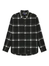 Aftermaths Check-pattern Pocket Shirt In Black
