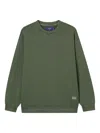 Aftermaths Embroidered Triangle-pattern Sweatshirt In Green