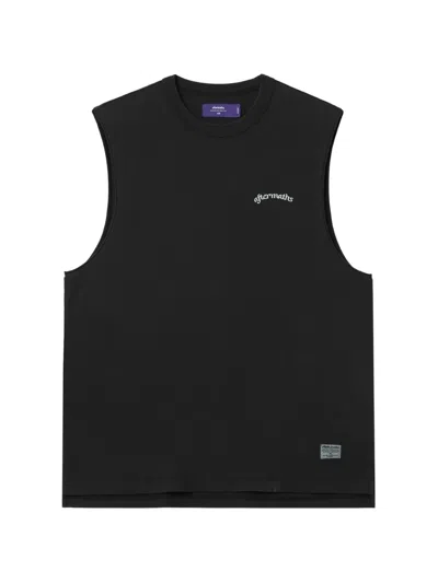 Aftermaths Graphic-print Cotton Tank Top In Black