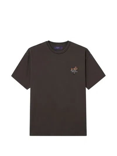 Aftermaths Graphic-print Cotton T-shirt In Brown