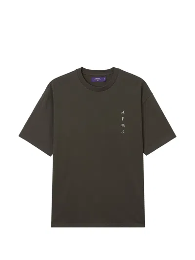 Aftermaths Graphic-print Cotton T-shirt In Green