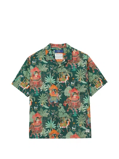 Aftermaths Graphic-print Short-sleeve Shirt In Green