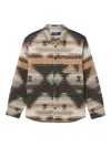 Aftermaths Ikat-pattern Chest-pocket Shirt In Multi
