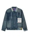 Aftermaths Logo-patch Denim Jacket In Blue