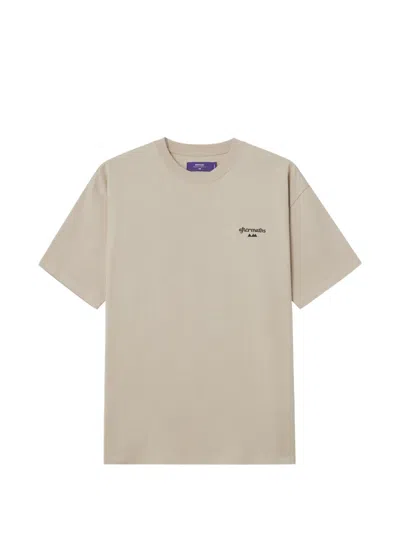 Aftermaths Logo-motif T-shirt In Neutrals