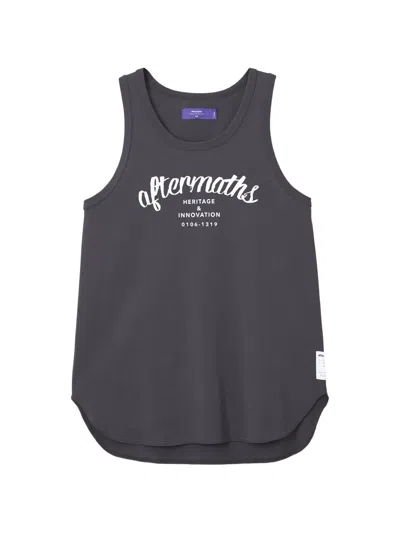 Aftermaths Logo-print Tank Top In Gray