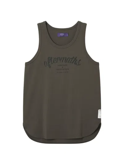 Aftermaths Logo-print Tank Top In Green