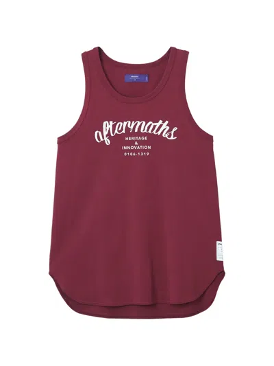 Aftermaths Logo-print Tank Top In Red