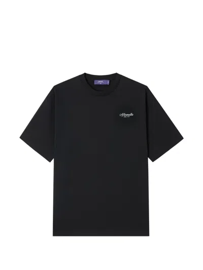 Aftermaths Logo-print T-shirt In Blue