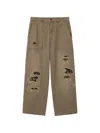 Aftermaths Paint-splatter Distressed-effect Jeans In Neutrals