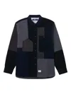 Aftermaths Patchwork Corduroy Shirt In Black