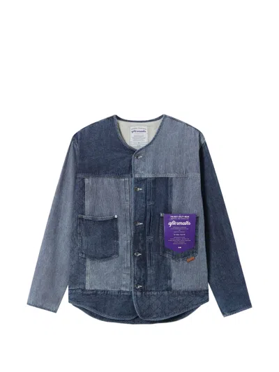 Aftermaths Jacke Im Patchwork-look In Blue