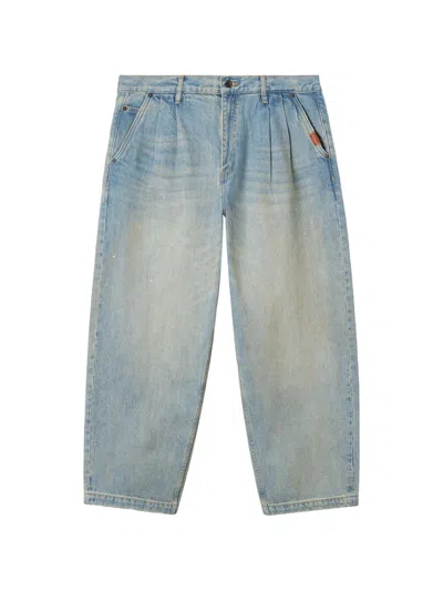 Aftermaths Pleated Jeans In Blue