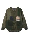 Aftermaths Quilted Padded Jacket In Green