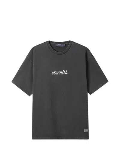 Aftermaths Slogan-print T-shirt In Black
