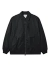 Aftermaths Zip-up Bomber Jacket In Black