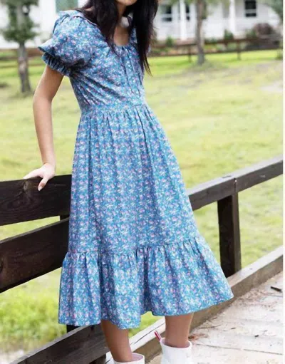 Afternoon Sustainable Threads The Barbara Dress In Blue