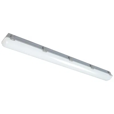 Afx 34w Led Vapor-tight Fixture, 120-277v In Silver