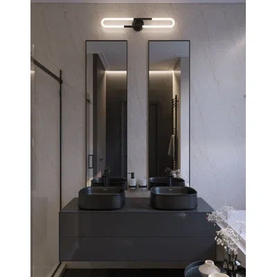 Afx Adel 24'' Led Vanity In Black