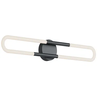Afx Adel 24" Wide Black Led Vanity Light