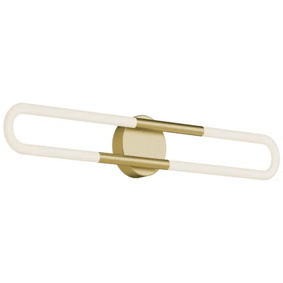 Afx Adel 24" Wide Light Antique Brass Led Vanity Light
