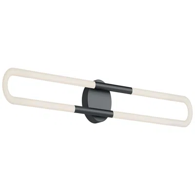 Afx Adel 36" Wide Black Led Vanity Light