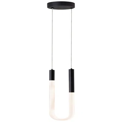Afx Adel 4" Wide Black Led Pendant